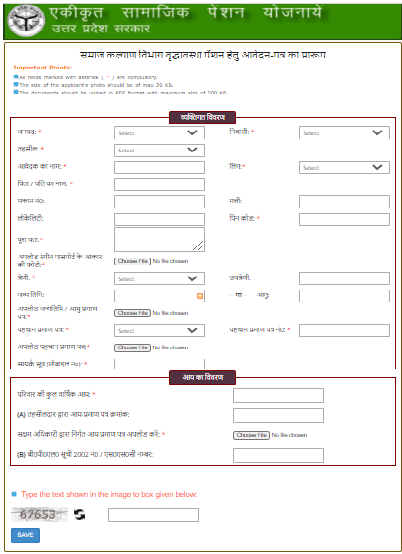 Process To Apply Online Under Old Age Pension Scheme
