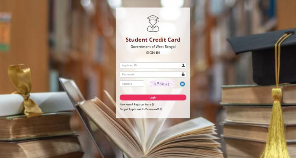 Procedure To Student Login Under WB Student Credit Card