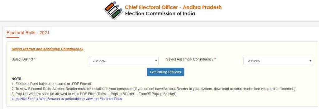 Process To Download Voter List