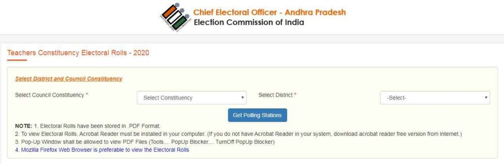 Process To Download Voter List