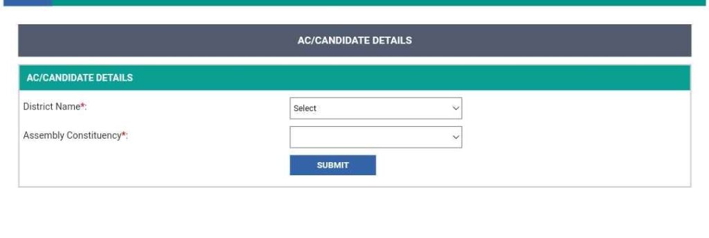 Viewing AC/ Candidate Details 