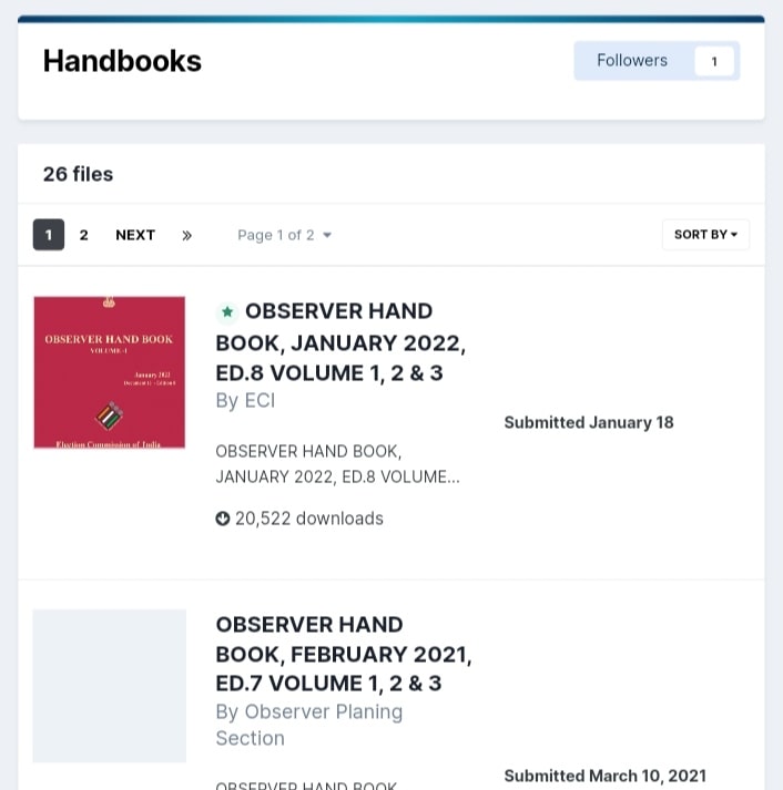 Downloading Handbooks