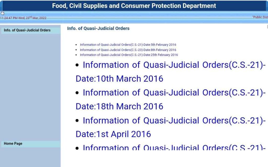 Checking Info. Of Quasi-Judicial Orders