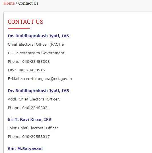 Viewing Contact Details