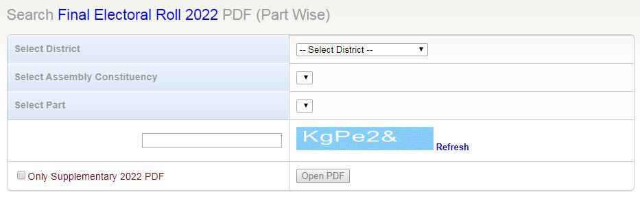 Downloading PDF Electoral Roll Under Maharashtra Voter List 