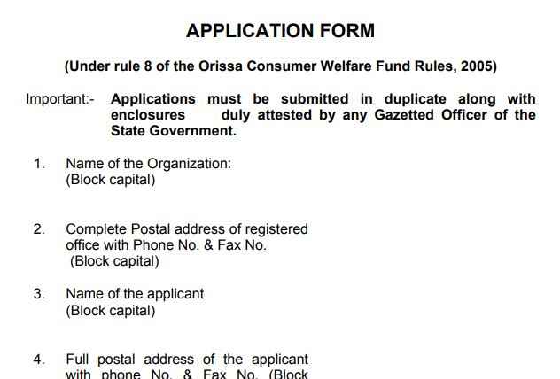 Downloading Application Form For Grant From OCWF
