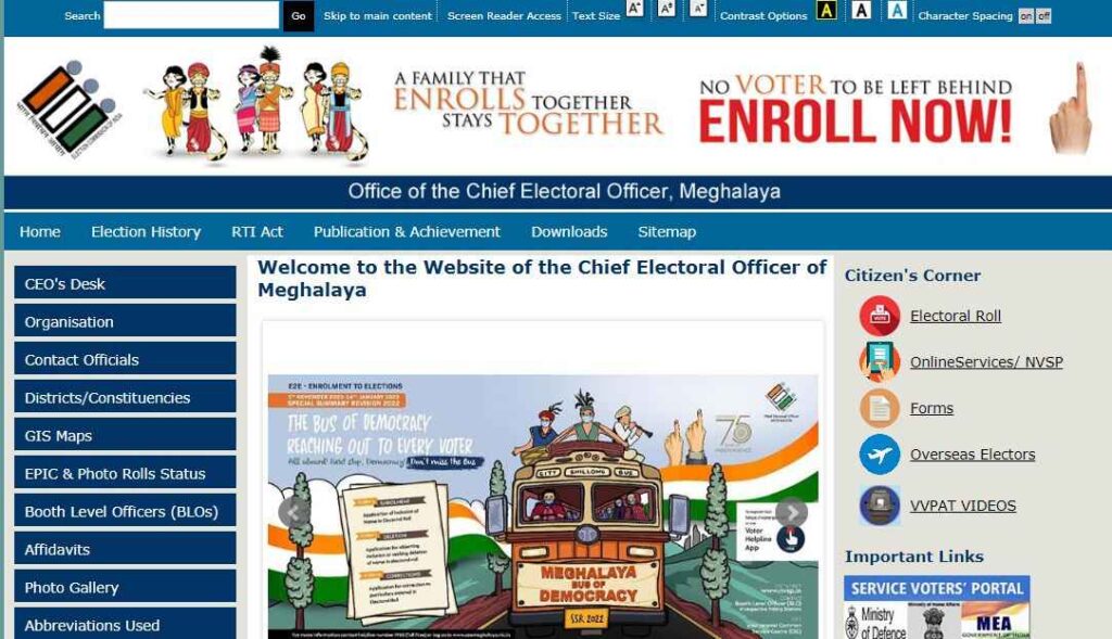 Process To Download Meghalaya Voter List