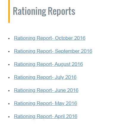 Viewing Rationing Reports