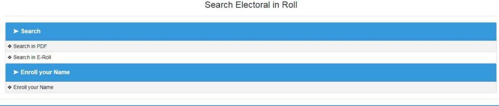 Searching E-Roll Under Bihar Voter List